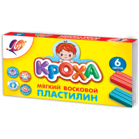 Пластилин  6цв Луч Кроха мягкий со стеком