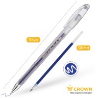 Ручка гел.Crown ,синяя HI-Jell  HJR500B 208927