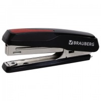 Степлер Brauberg №10 Extra до 20л антистеплер черно-красный