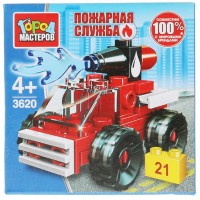 Конструктор  ГОРОД МАСТЕРОВ Пожарная машина 21дет