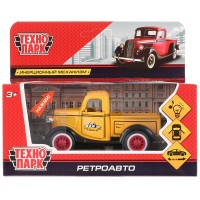 Машина мет.ТЕХНОПАРК РетроАвто 12см св,зв откр дв 1586689