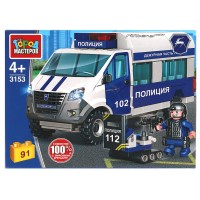 Конструктор  ГОРОД МАСТЕРОВ Газель операция спецназ 3153-кк
