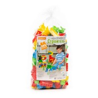 Конструктор СТРОИТЕЛЬ Макси 253 эл в мешке 0552