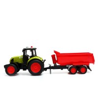 Трактор метал с прицеп свет,звук 66-008а