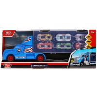 Машина пласт.ТЕХНОПАРК Автовоз 38,5 см набор машин 184390