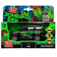 Машина мет.ТЕХНОПАРК UAZ патриот 12см Зомби