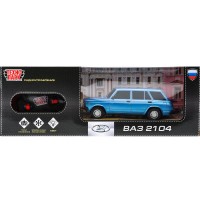 Машина р/у ТЕХНОПАРК Газ -2104 Волга 18см синй свет 2104-18