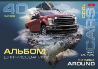 Альбом 40л скрепка Cool CARS  ХБ