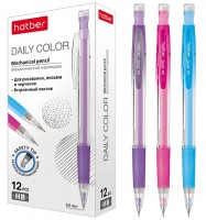 Каранд.авт пласт.ХБ Daily Color 0.5 мм с ластиком
