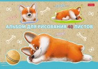 Альбом 40л скрепка Рыжий коржик