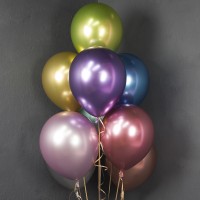 Шарики возд ДБ12 Ассорти Хром Лайт