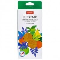 Каранд.12цв. Supremo ХБ фрукты