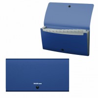 Папка-картотека ЕК MatteClassic 12отд синий
