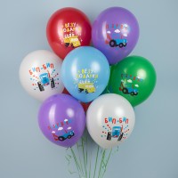 Шарики возд ДБ12 Синий трактор пастель