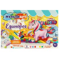 ТЕСТО д/лепки и формочки МУЛЬТИАРТ Единорог