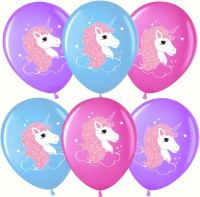 Шарики возд ДБ12 Нежный единорог ассорти