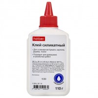 Клей силикатный 110гр. Хатбер с дозатором