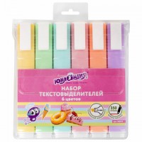 Маркер-выд набор 6цв ЮНЛАНДИЯ COLORSTAR PASTEL