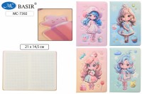Блокнот А6 Кукла 3D рисунок 80л 16*10