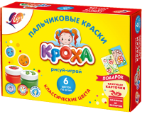 Краски 6цв.Пальчиковые  Луч
