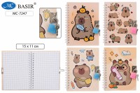 Блокнот А6 замок Капибара  15*11