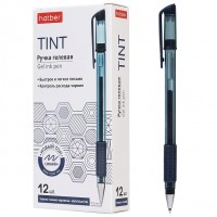 Ручка гел.Hatber Tint синяя 0,5мм с резинов грипом