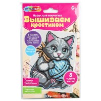 Вышивка крестиком МультиАрт Котенок
