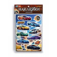 МультиАрт Наклейки 120*180 бумажные Ламборгини многоразовые