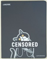 Дневник 1-11кл  deVente Censored гибкая обл из искус. кожи шелкография