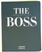 Дневник 1-11кл  deVente The BOSS гибкая обл из искус. кожи шелкография