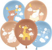 Шарики возд ДБ12 Любимые зверята пастель ретро