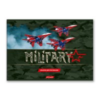 Альбом 40л скл SVETOCH Милитари(танк, корабль, самолет, тополь)