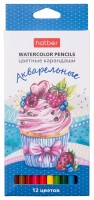 Каранд.12цв. Акварельные ХБ (пирожное)