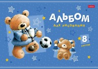 Альбом 08л скрепка Мишки-спортсмены  ХБ