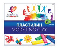 Пластилин  16цв 320гр.Классика Детство Луч20С 1329-08