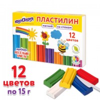 Пластилин  12цв 180гр. Юнландия Веселый шмель