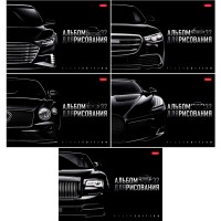 Альбом 32л скрепка Black Edition