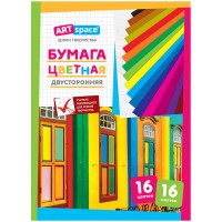 Бум цв 16л/16цв А4 газет.двустор немел АртСпейс