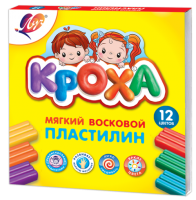 Пластилин  12цв 180гр.Луч Кроха