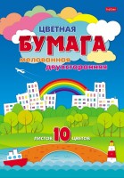 Бум цв 10л/10цв А4 ХБ Цветной город двусторонняя мелованая